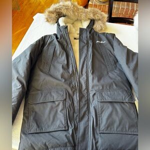Eddie Bauer Boys Parka size (XL) 16 removable fur